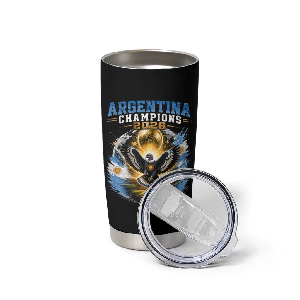 Argentina Champions 2026 Tumbler Cup Proud Argentinian Football Fan