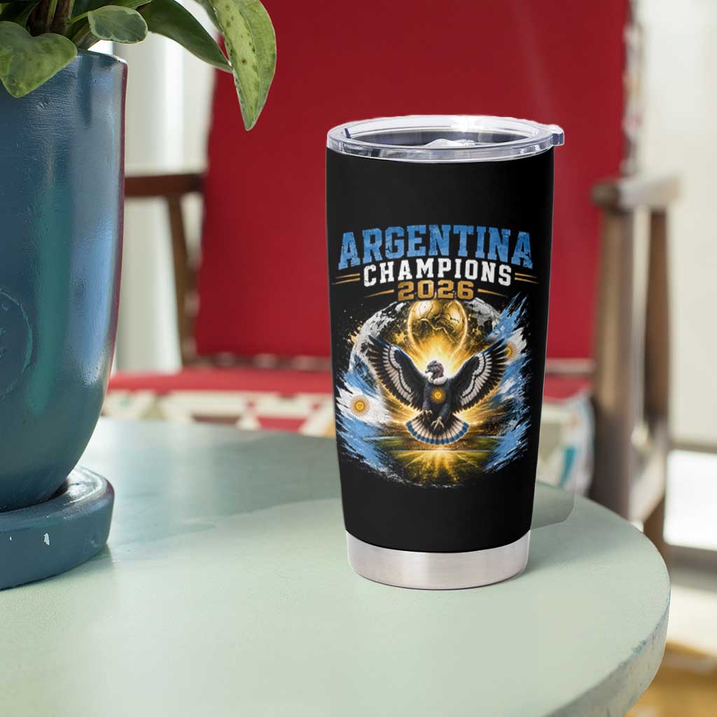Argentina Champions 2026 Tumbler Cup Proud Argentinian Football Fan