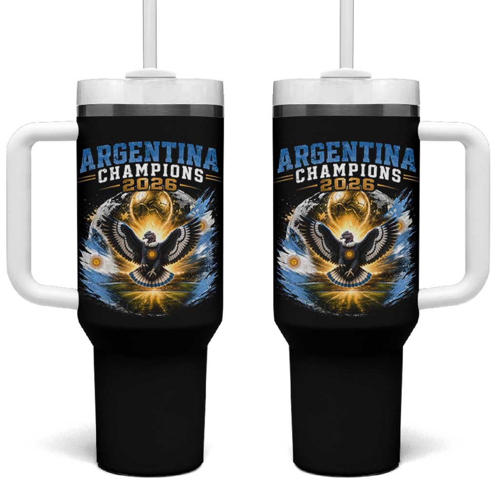 Argentina Champions 2026 Tumbler With Handle Proud Argentinian Football Fan