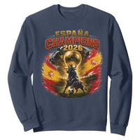 Espana Champions 2026 Sweatshirt Spain Football Fan Spanish Bull Graphic