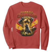 Espana Champions 2026 Sweatshirt Spain Football Fan Spanish Bull Graphic