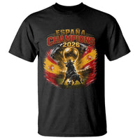 Espana Champions 2026 T Shirt Spain Football Fan Spanish Bull Graphic