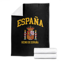 Spain Reino De Espana Throw Blanket Vintage Spanish Flag Coat of Arms