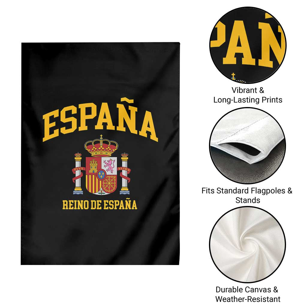 Spain Reino De Espana Garden Flag Vintage Spanish Flag Coat of Arms