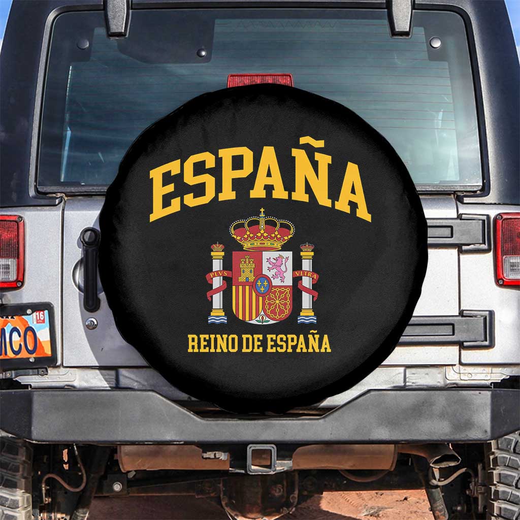 Spain Reino De Espana Spare Tire Cover Vintage Spanish Flag Coat of Arms