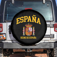 Spain Reino De Espana Spare Tire Cover Vintage Spanish Flag Coat of Arms