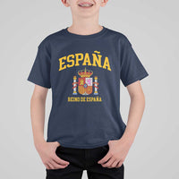 Spain Reino De Espana T Shirt For Kid Vintage Spanish Flag Coat of Arms