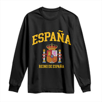 Spain Reino De Espana Long Sleeve Shirt Vintage Spanish Flag Coat of Arms