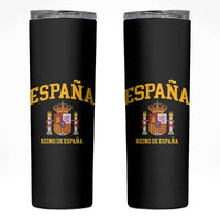 Spain Reino De Espana Skinny Tumbler Vintage Spanish Flag Coat of Arms