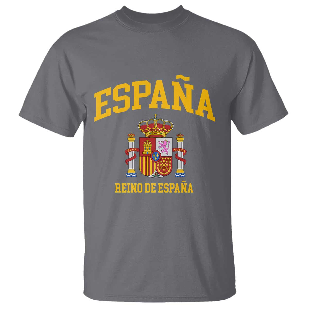 Spain Reino De Espana T Shirt Vintage Spanish Flag Coat of Arms