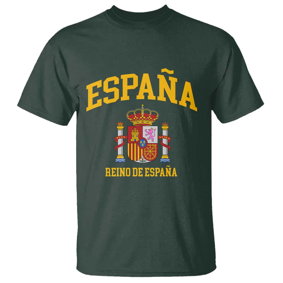 Spain Reino De Espana T Shirt Vintage Spanish Flag Coat of Arms
