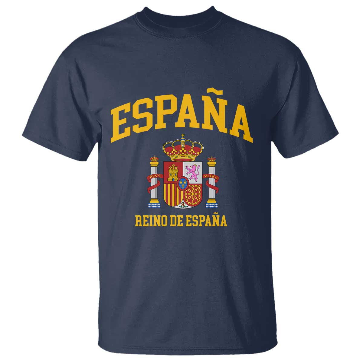 Spain Reino De Espana T Shirt Vintage Spanish Flag Coat of Arms