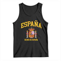 Spain Reino De Espana Tank Top Vintage Spanish Flag Coat of Arms
