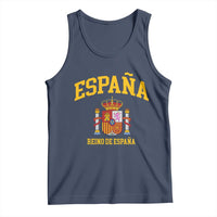 Spain Reino De Espana Tank Top Vintage Spanish Flag Coat of Arms
