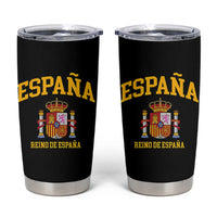 Spain Reino De Espana Tumbler Cup Vintage Spanish Flag Coat of Arms