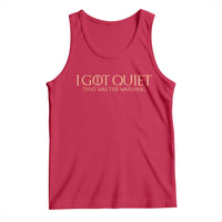 I Got Quiet That Was The Warning Tank Top Funny Sarcastic Mood