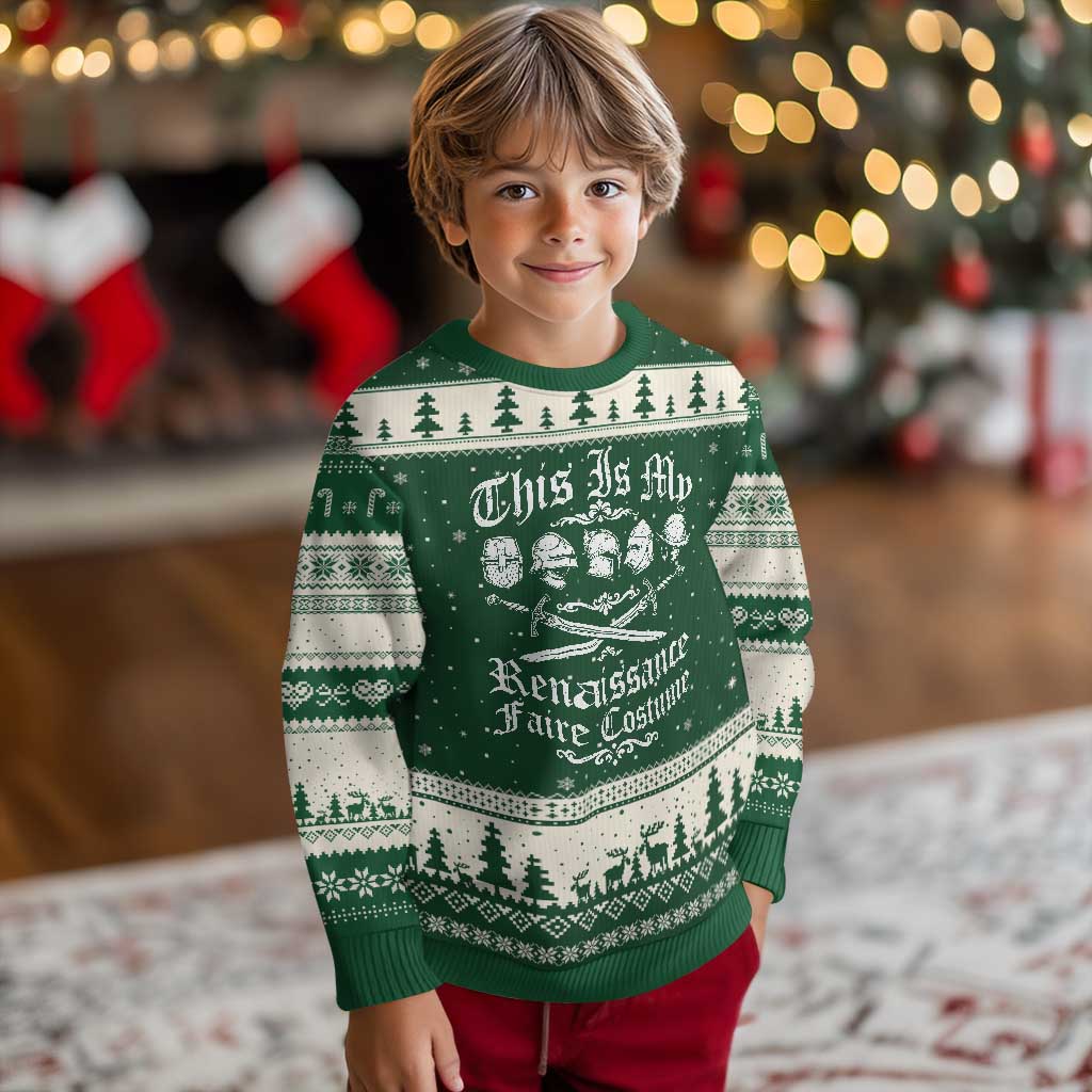 This Is My Renaissance Faire Costume Ugly Christmas Sweater Funny Medieval History Lover Festival