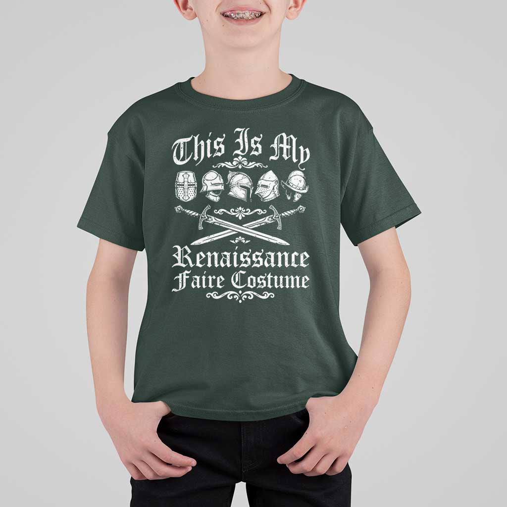 This Is My Renaissance Faire Costume T Shirt For Kid Funny Medieval History Lover Festival
