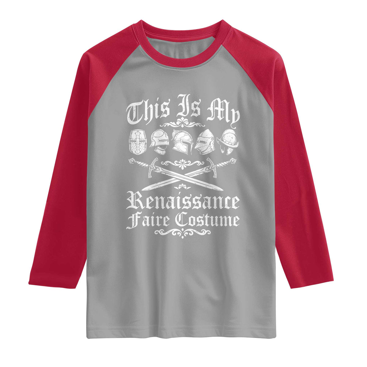 This Is My Renaissance Faire Costume Raglan Shirt Funny Medieval History Lover Festival