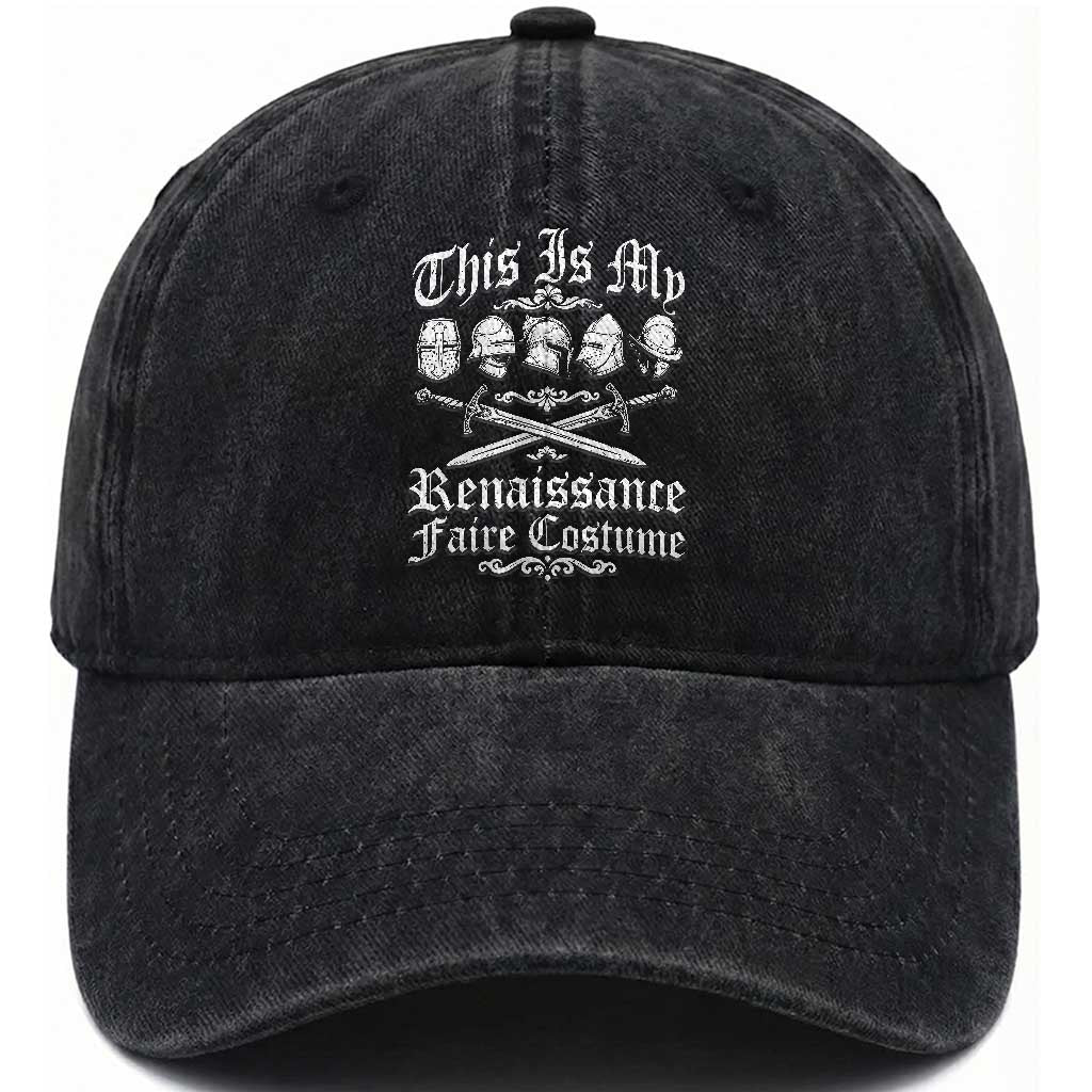 This Is My Renaissance Faire Costume Washed Cotton Baseball Cap Funny Medieval History Lover Festival