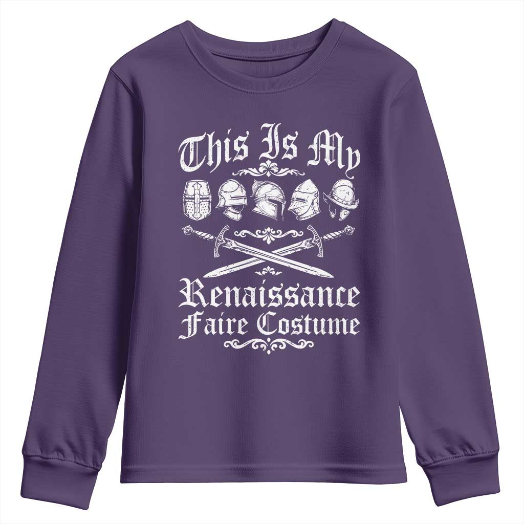 This Is My Renaissance Faire Costume Youth Sweatshirt Funny Medieval History Lover Festival
