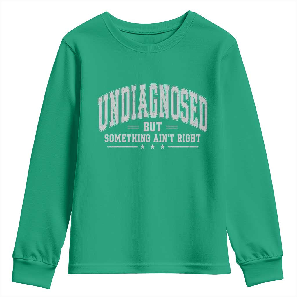 Undiagnosed But Something Ain't Right Youth Sweatshirt Funny Saying