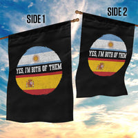 Spanish Argentinian Roots Garden Flag Yes I'm Both Of Them Vintage Spain Argentina Half Flag
