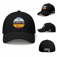 Spanish Argentinian Roots Baseball Cap Yes I'm Both Of Them Vintage Spain Argentina Half Flag