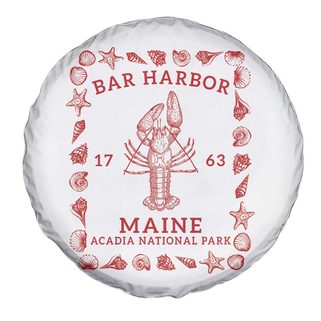 Bar Harbor Maine Lobster Acadia National Park 1763 Spare Tire Cover