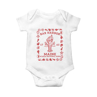 Bar Harbor Maine Lobster Acadia National Park 1763 Baby Onesie