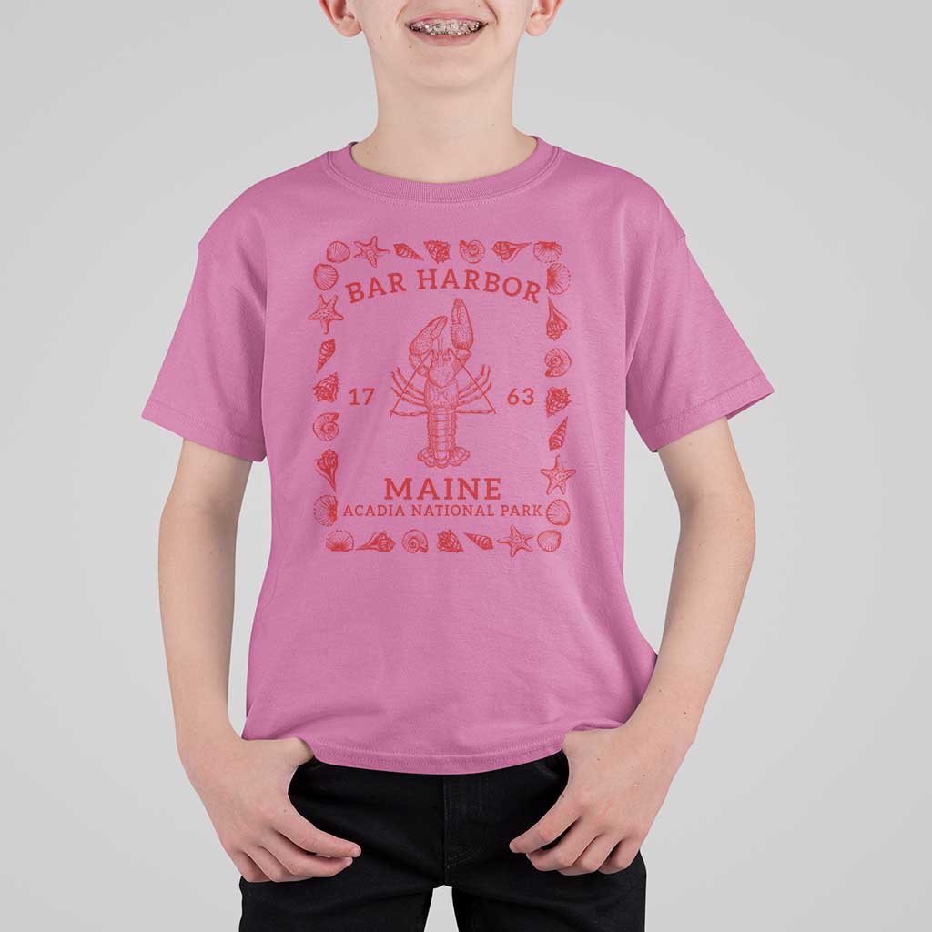 Bar Harbor Maine Lobster Acadia National Park 1763 T Shirt For Kid