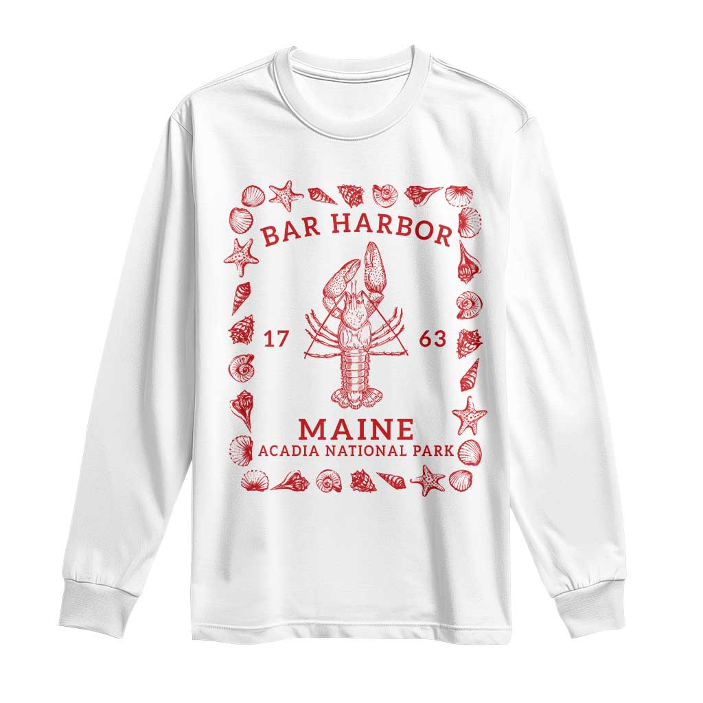 Bar Harbor Maine Lobster Acadia National Park 1763 Long Sleeve Shirt