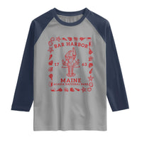 Bar Harbor Maine Lobster Acadia National Park 1763 Raglan Shirt