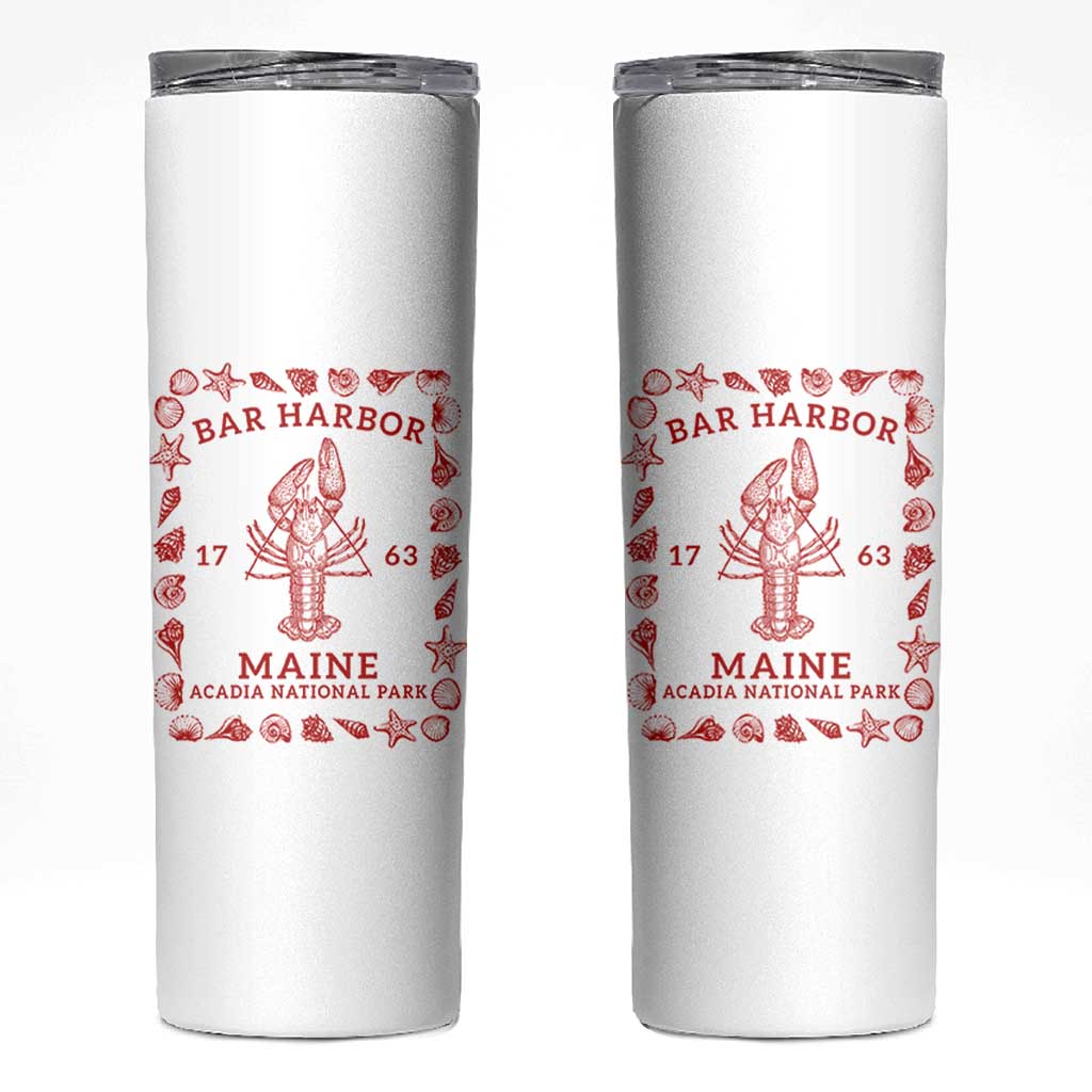 Bar Harbor Maine Lobster Acadia National Park 1763 Skinny Tumbler