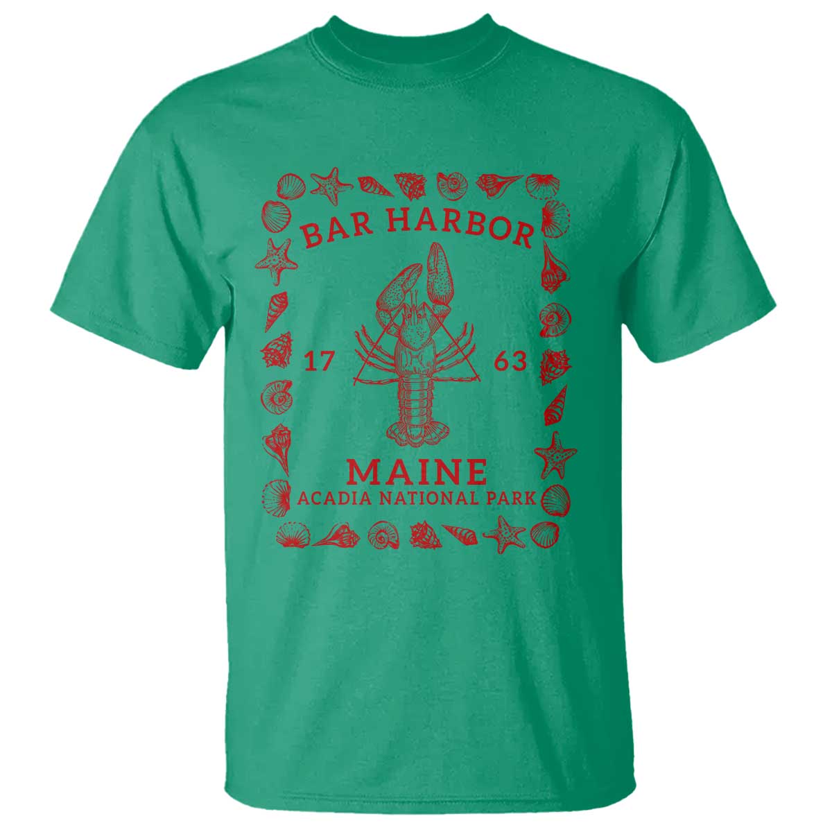 Bar Harbor Maine Lobster Acadia National Park 1763 T Shirt