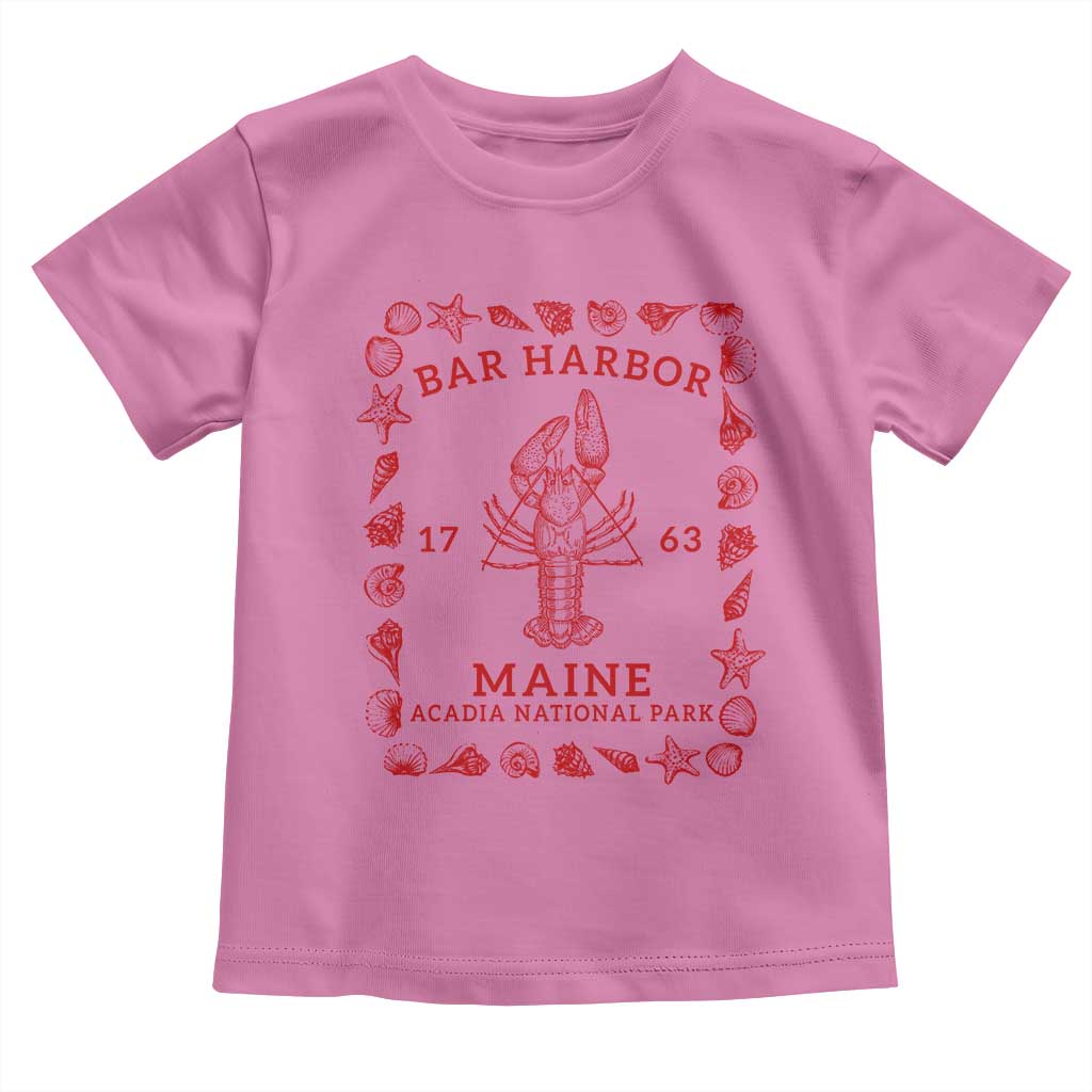 Bar Harbor Maine Lobster Acadia National Park 1763 Toddler T Shirt