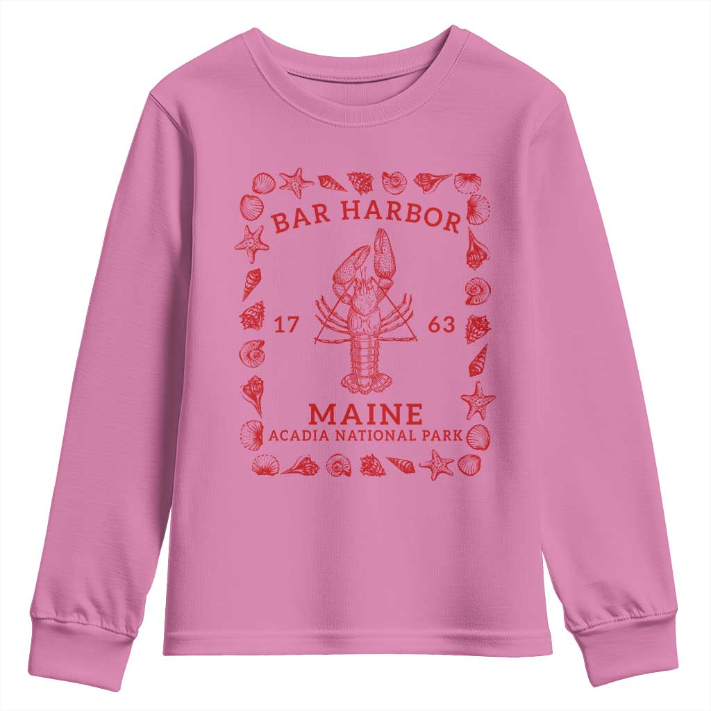 Bar Harbor Maine Lobster Acadia National Park 1763 Youth Sweatshirt