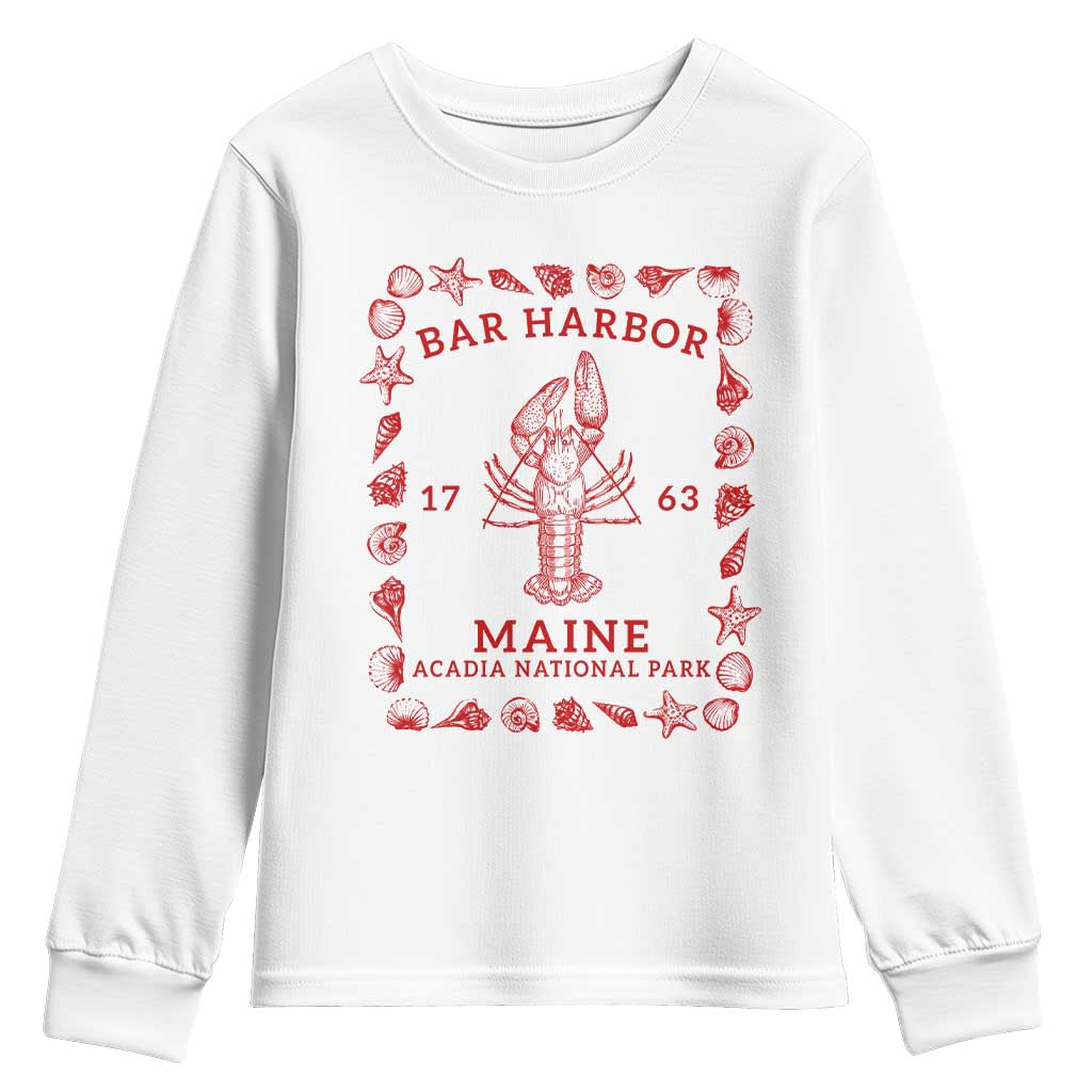Bar Harbor Maine Lobster Acadia National Park 1763 Youth Sweatshirt