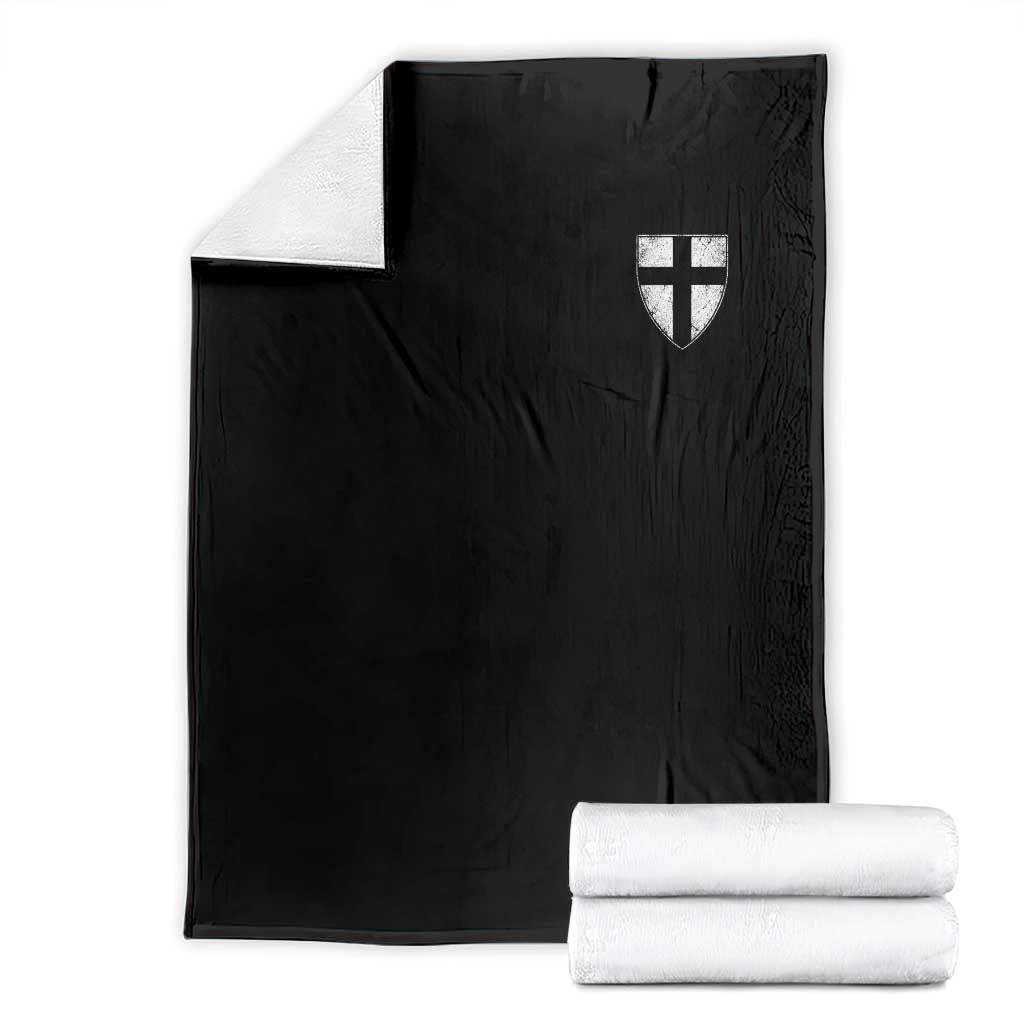Teutonic Order Flag Cross Knight Insignia Arms Shield Throw Blanket