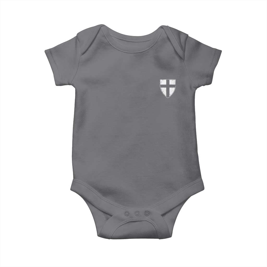 Teutonic Order Flag Cross Knight Insignia Arms Shield Baby Onesie