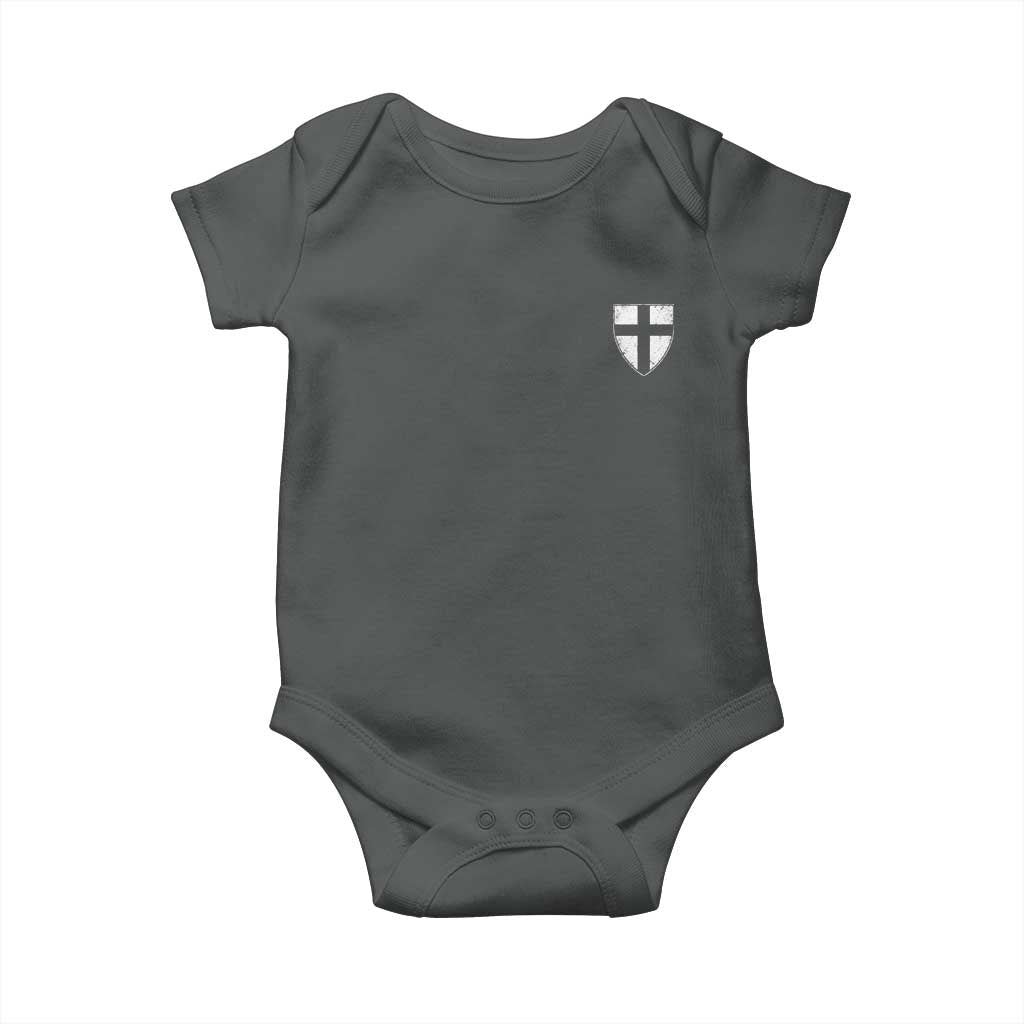 Teutonic Order Flag Cross Knight Insignia Arms Shield Baby Onesie