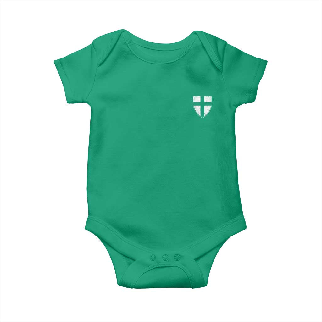 Teutonic Order Flag Cross Knight Insignia Arms Shield Baby Onesie