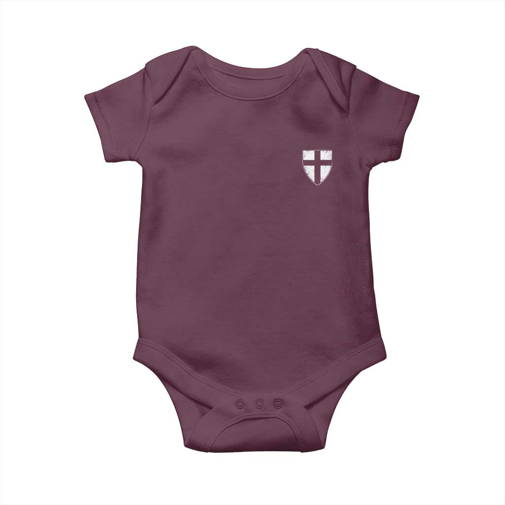 Teutonic Order Flag Cross Knight Insignia Arms Shield Baby Onesie