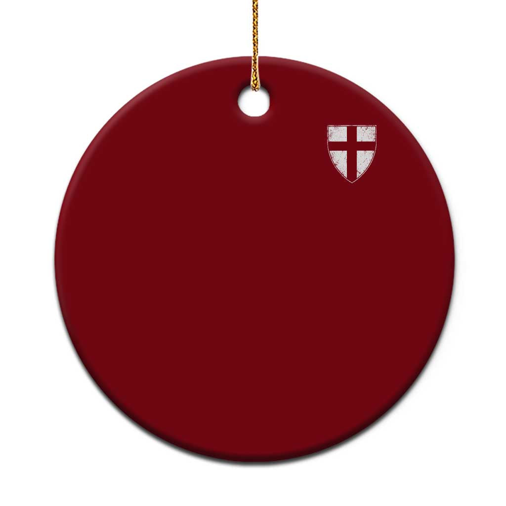 Teutonic Order Flag Cross Knight Insignia Arms Shield Ceramic Ornament