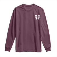 Teutonic Order Flag Cross Knight Insignia Arms Shield Long Sleeve Shirt