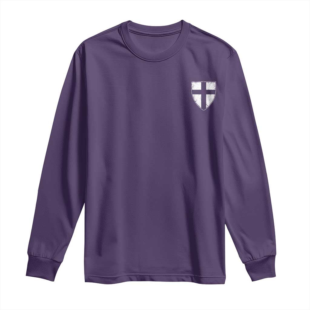 Teutonic Order Flag Cross Knight Insignia Arms Shield Long Sleeve Shirt