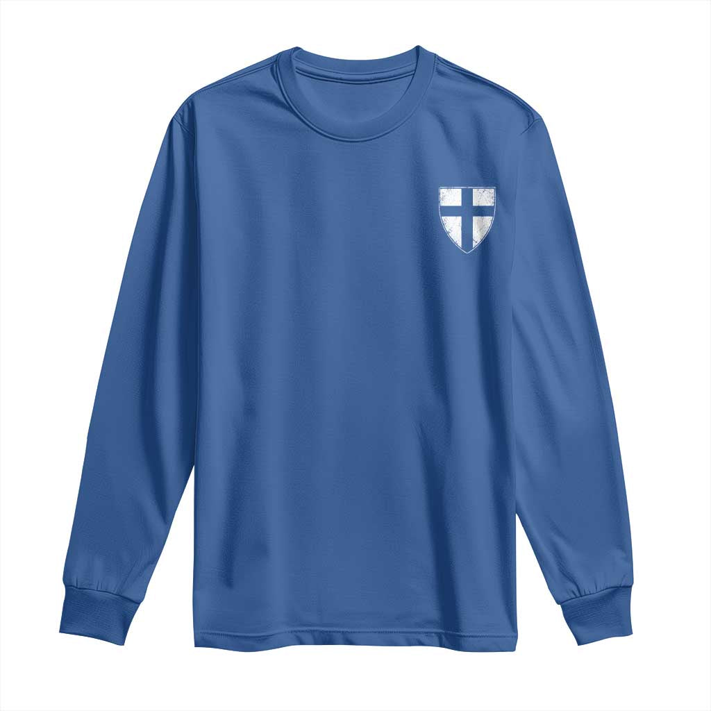 Teutonic Order Flag Cross Knight Insignia Arms Shield Long Sleeve Shirt