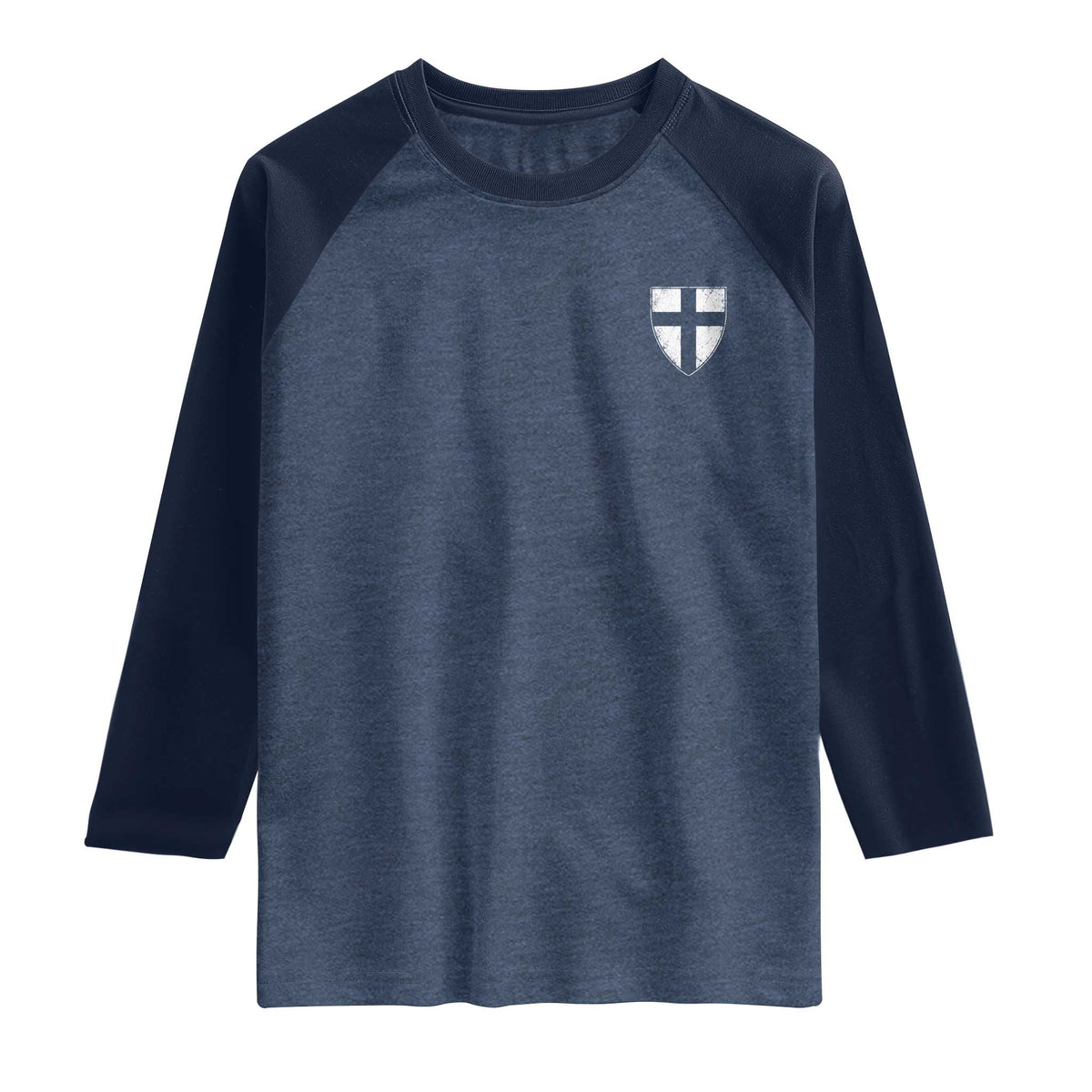 Teutonic Order Flag Cross Knight Insignia Arms Shield Raglan Shirt