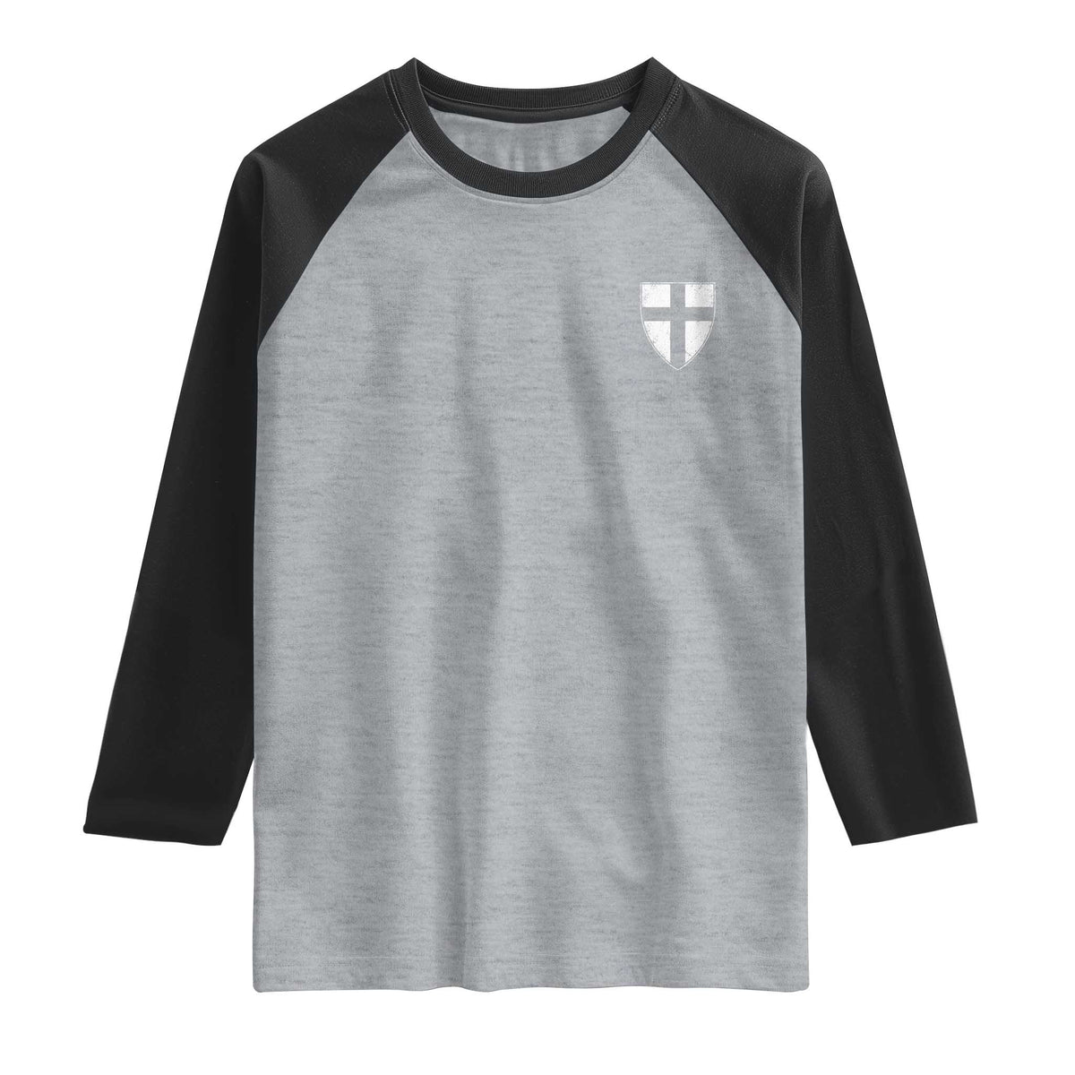 Teutonic Order Flag Cross Knight Insignia Arms Shield Raglan Shirt