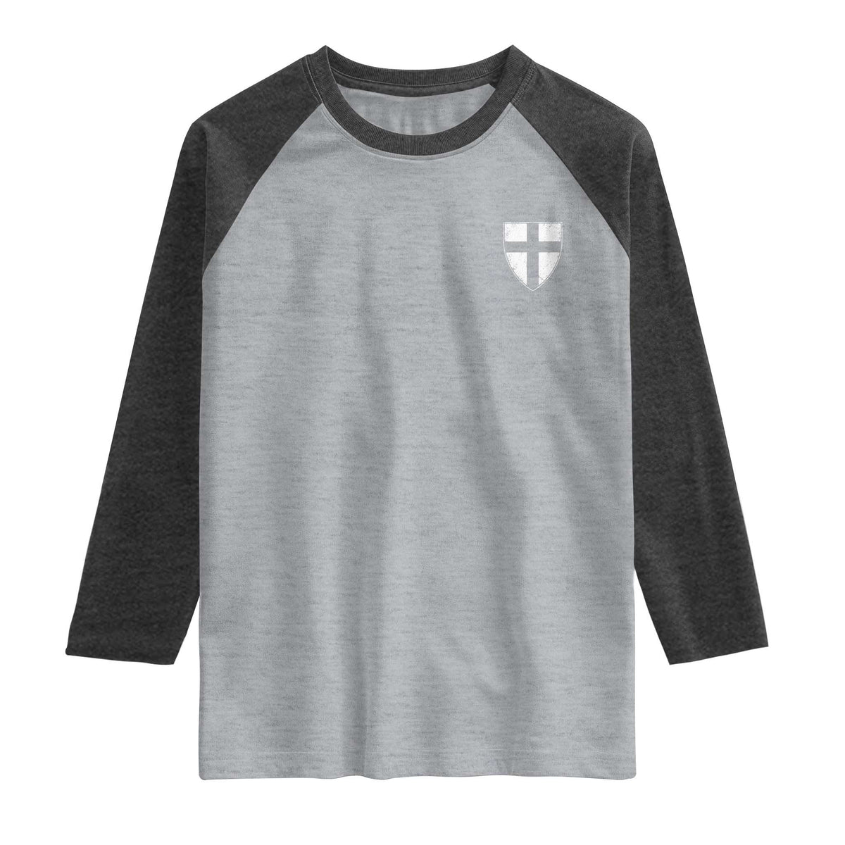 Teutonic Order Flag Cross Knight Insignia Arms Shield Raglan Shirt